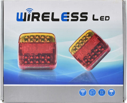 Set Car Towing & Trailer Lights LED with Magnet 12V 2 Pieces