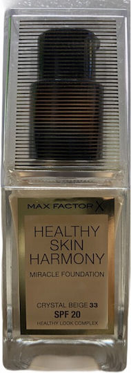 Max Factor Healthy Skin Harmony Miracle Liquid Make Up SPF20 33 Crystal Beige 30ml