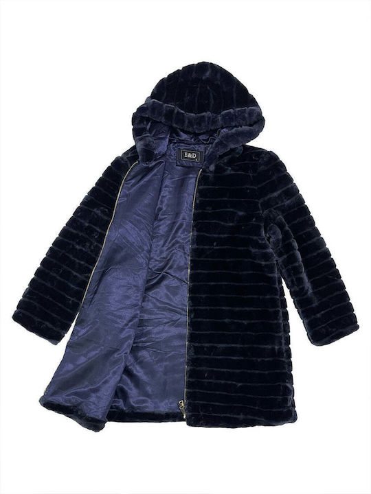 Women's Long Fur Blue