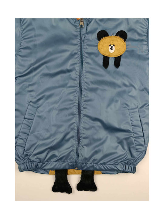 Trendy Shop Waterproof Kids Casual Jacket Short with Lining & Hood Blue