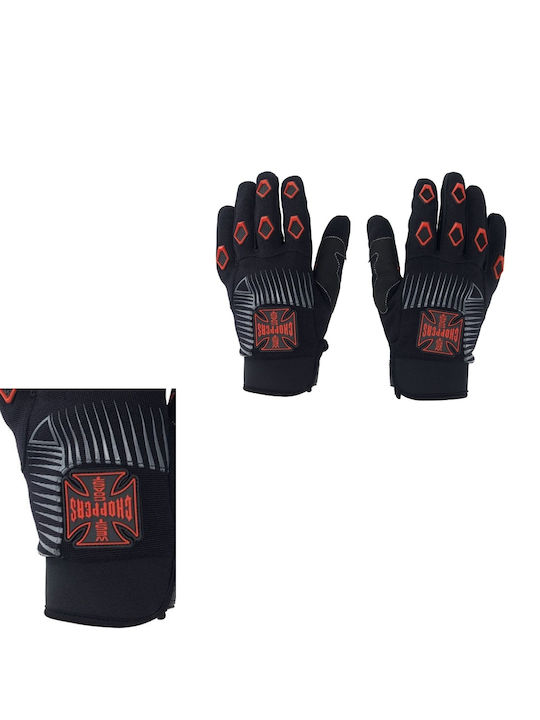West Coast Choppers Men's Motorcycle Gloves Black