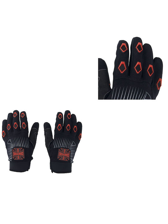 West Coast Choppers Men's Motorcycle Gloves Black