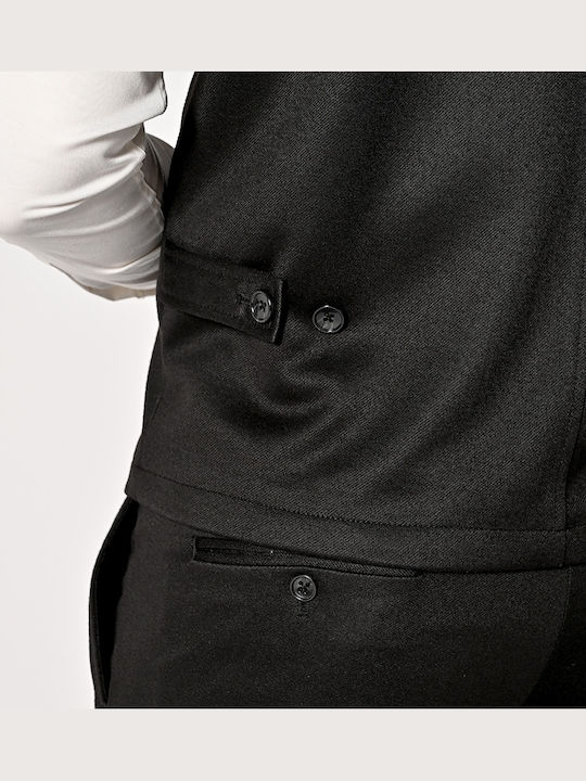 Men's Vest Slim Fit Black