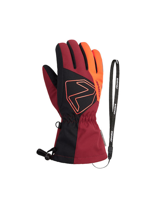 Ziener Laval As Aw 801995_326 Kids Ski & Snowboard Gloves Red