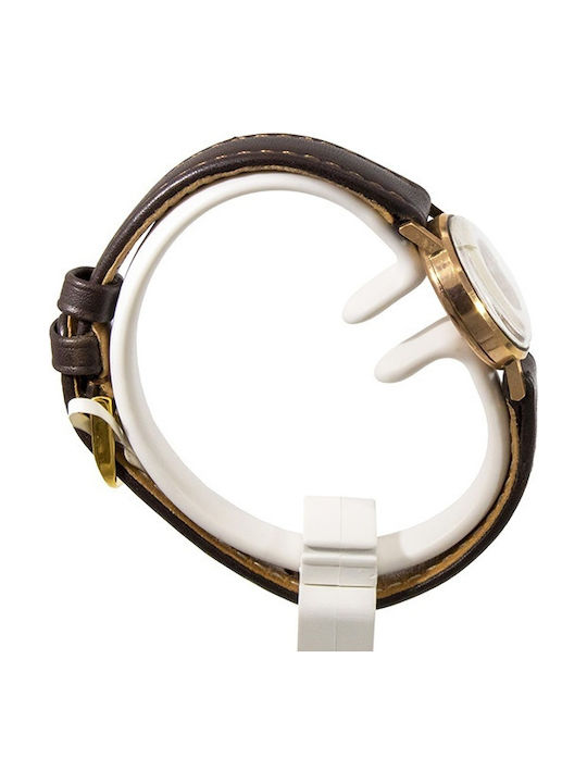 Doxa Herrenuhr Batterie mit Braun Lederarmband