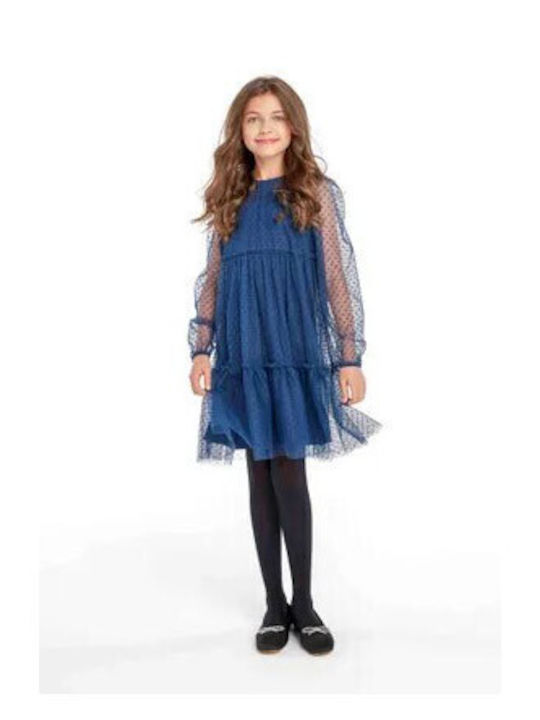 Minoti Kids Dress Blue.