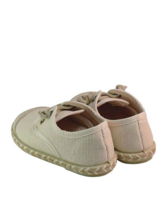 Kids Espradrilles with Laces Beige