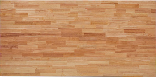 Dryopis Masă Sala de mese Lemnoasă cu Schelet Metalic Natural/Black 200x100x75buc