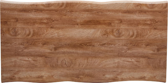 Aosa Маса За Трапезария Дървена С Метална Рамка Honey Maple Черен 200x100x76см