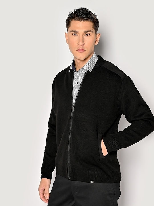 Men's Knitted Cardigan Black