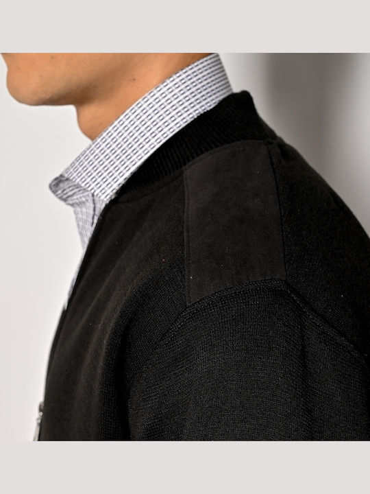 Men's Knitted Cardigan Black