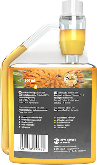 Nature Pet's Nature Ulei de șofrănel Supliment alimentar pentru câini în ulei 500ml