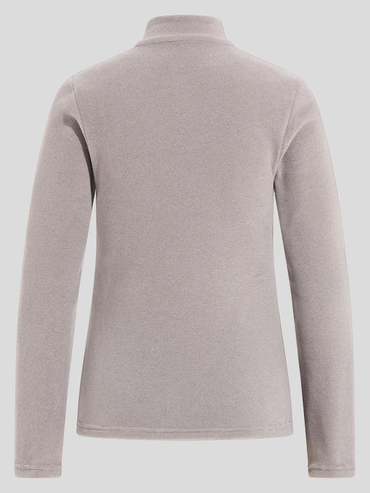 Fleece Γυναικεία Ζακέτα σε Ταμπά Χρώμα