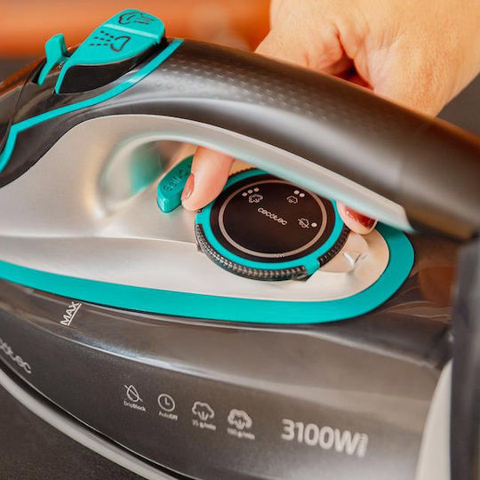 Cecotec Σίδερο Ατμού 3100W με Αντικολλητική Πλάκα και Συνεχόμενη Παροχή 35gr/min