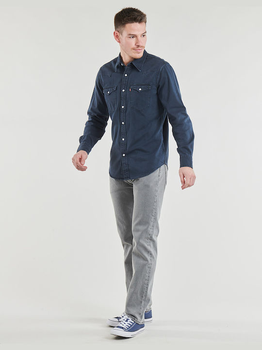 501 Men's Jeans Pants with Regular Straight Fit Gray