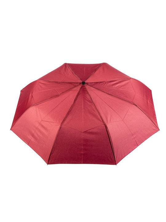 Windproof Automatic Umbrella Compact Burgundy