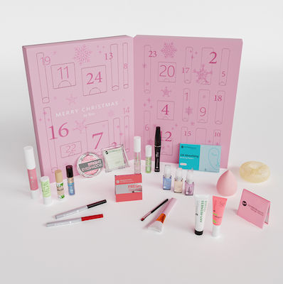 Bell Makeup Set Advent Calendar for Face, Eyes & Lips 24pcs