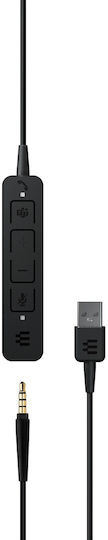 Epos ADAPT 165T USB II On Ear Multimedia Ακουστικά με μικρόφωνο και σύνδεση USB-A
