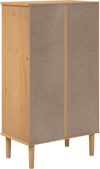 Shoe Organizer Brown 59.5x35x107cm