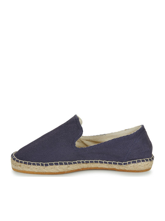 Stoff Herren Espadrilles in Blau Farbe