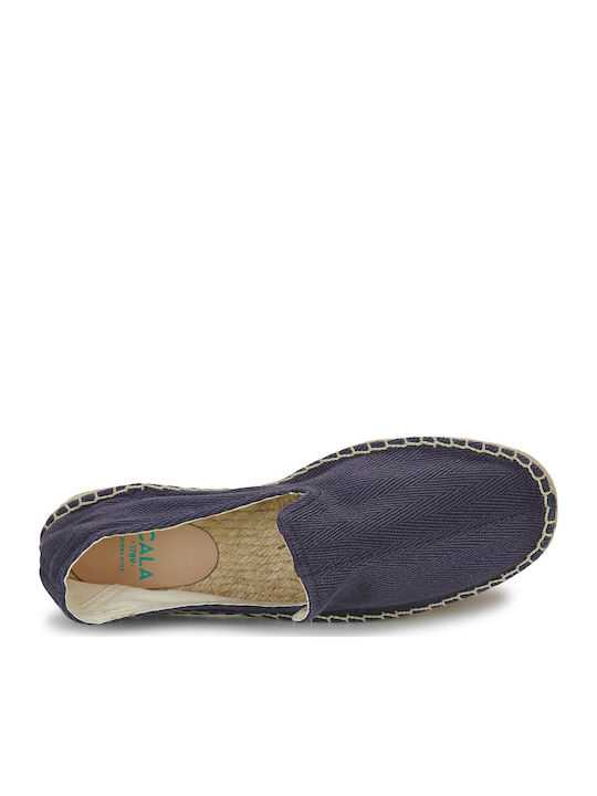 Stoff Herren Espadrilles in Blau Farbe