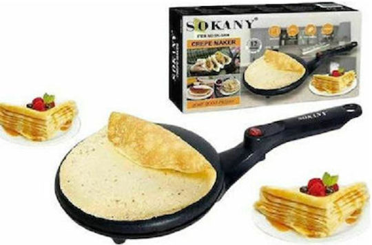 Sokany Κρεπιέρα 20cm Μαύρη 650W