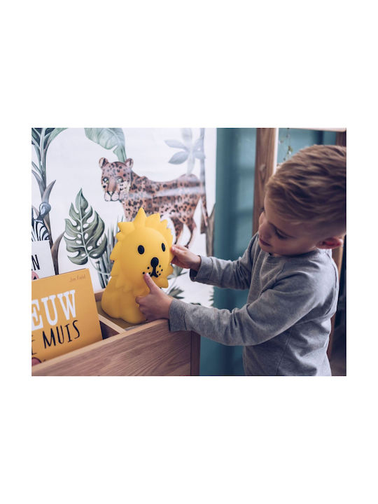 Mr Maria Led Kids Decorative Lamp Lion Yellow 16x19x25εκ.