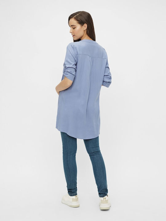 Mamalicious Hemd Schwangerschafts-Tops blue