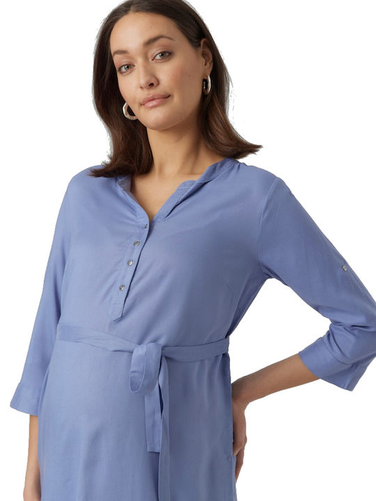 Mamalicious Hemd Schwangerschafts-Tops blue