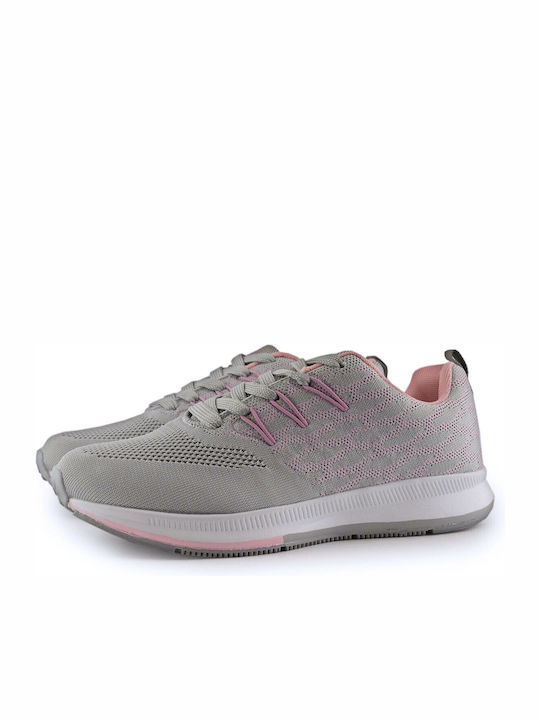 Love4shoes Damen Sneakers Grau