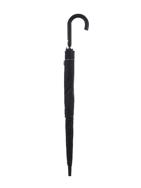Anna Morellini Umbrella with Walking Stick Black