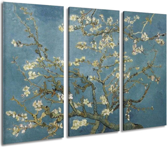I-gallery Threefold Painting Copy of Van Gogh on Canvas 40x60cm