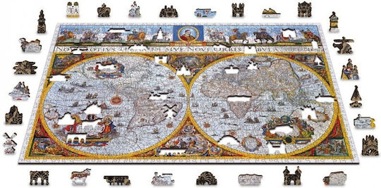 Puzzle 2D Hartă Antică Nova Terrarum 750 Piese
