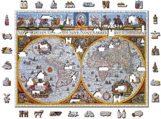 Puzzle 2D Hartă Antică Nova Terrarum 750 Piese