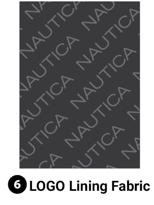 Nautica Large Hard Travel Suitcase Black with 4 Wheels Height 75cm