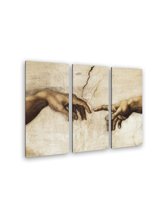 I-gallery The Creation Of Τρίπτυχος Πίνακας σε Καμβά 130x90cm