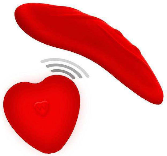 ToyJoy Divine Vibrator for Couples with Remote Control The Sensual Panty Pleaser 9cm Red