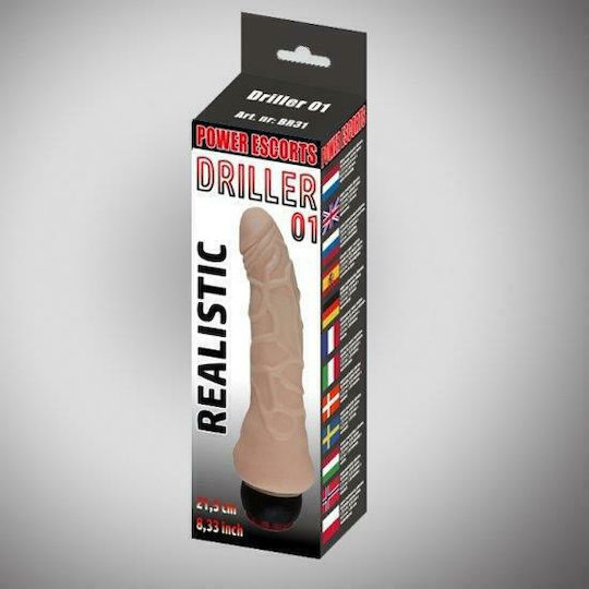 Power Escorts Ρεαλιστικός Δονητής 21.5cm Flesh