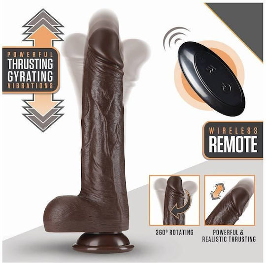 Blush Realistic Vibrator 22cm Brown