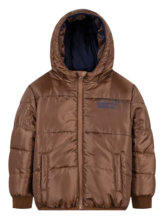 Kids' Casual Jacket Double Sided with Hood Camel