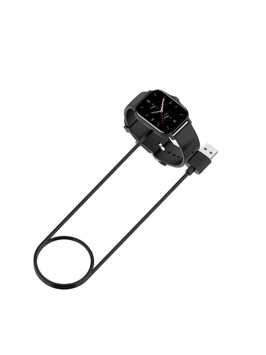 Зарядно за Amazfit Bip 3 / Bip 3 Pro Черен