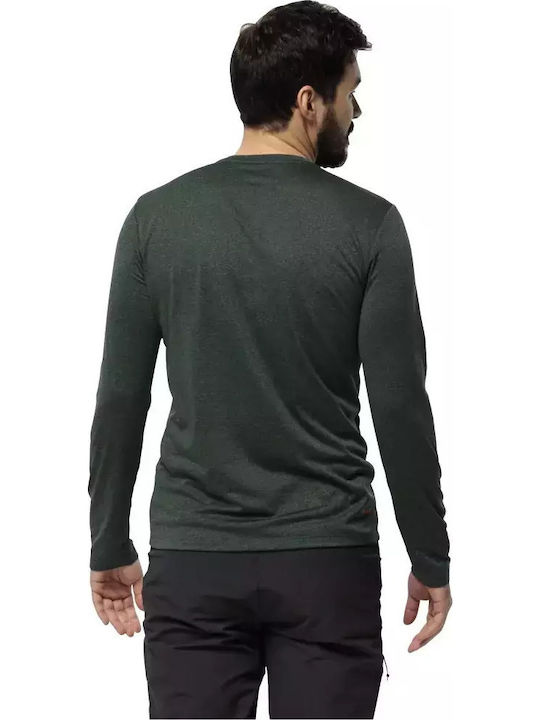 Jack Wolfskin Sky Thermal Ισοθερμική Μπλούζα Μαύρη