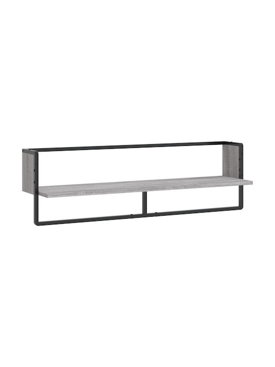 Shelf Wall Grey Sonoma 100x25x30cm