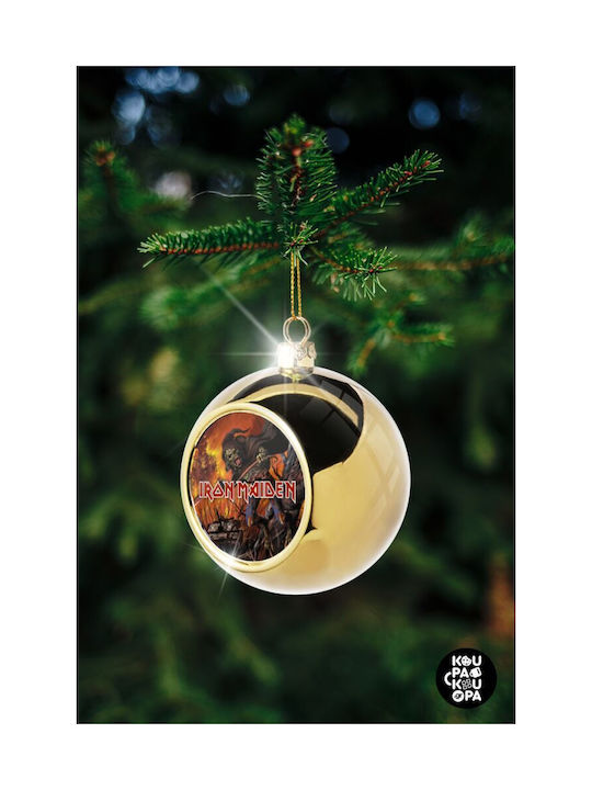 Iron Maiden From Fear To Eternity Weihnachtshänger Kugel Ornament Gold