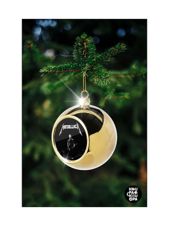 Metallica Christmas Ball Ornament Gold