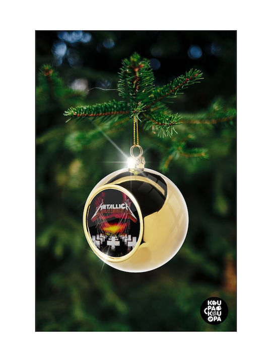 Metallica Master Of Puppets Weihnachtshänger Kugel Ornament Gold