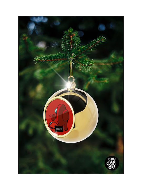 Among Us I Am Impostor... Christmas Ball Ornament Gold