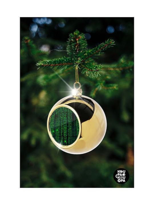 Matrix Weihnachtshänger Kugel Ornament Gold