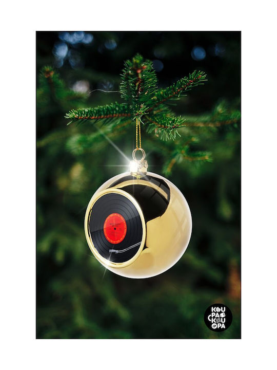 Columbia Records Bruce Springsteen Christmas Ball Ornament Gold