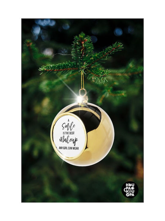 A Slime Is The Best Makeup Any Girl Can Wear Weihnachtshänger Kugel Ornament Gold